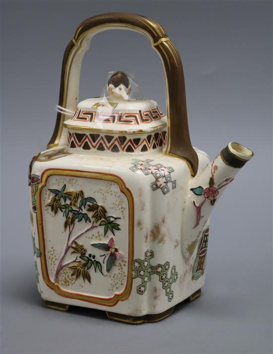 A Victorian Worcester aesthetic movement teapot